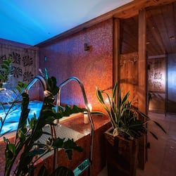 Couples treatment room(s), sauna, hot tub, steam room, body treatments