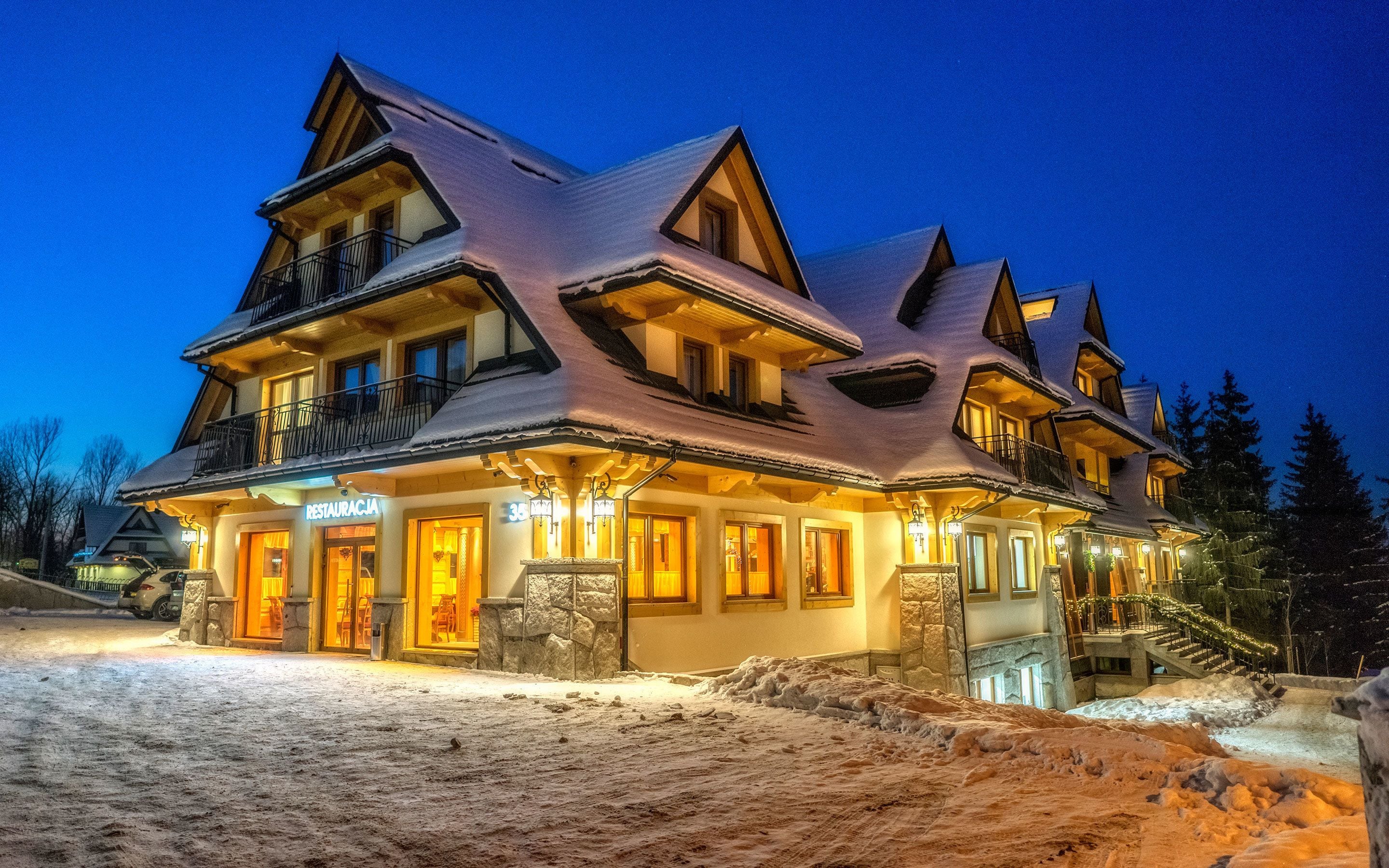 front of property – evening/night