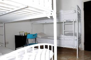 Desk, WiFi, bed sheets