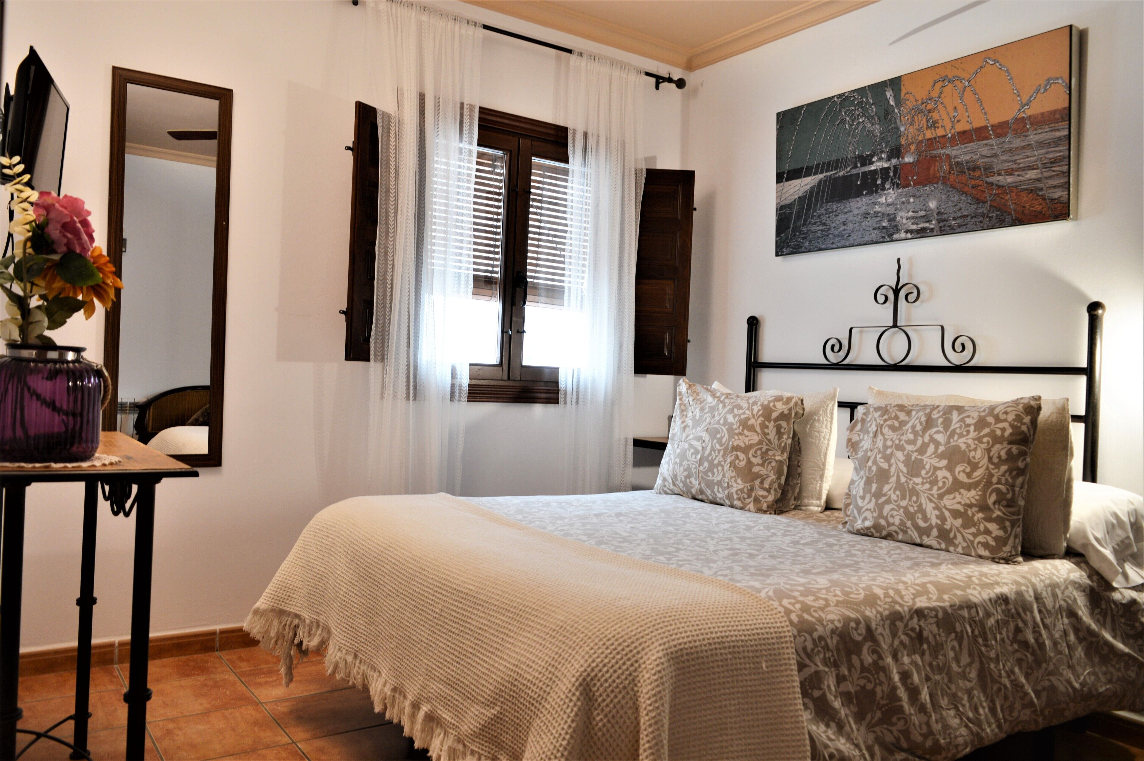 comfort double room | 1 bedroom, desk, laptop workspace, blackout curtains