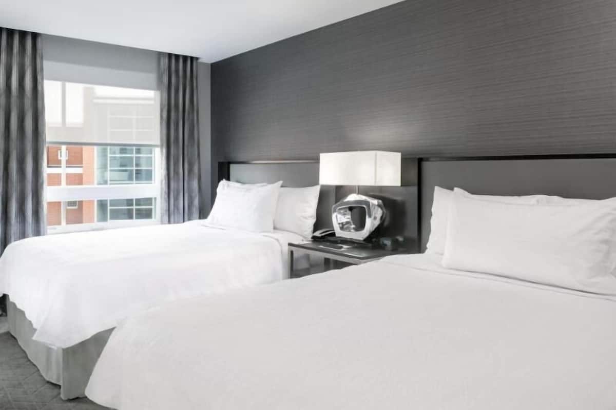 In-room safe, desk, laptop workspace, soundproofing