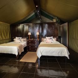 Luxury tented Accommodation twin