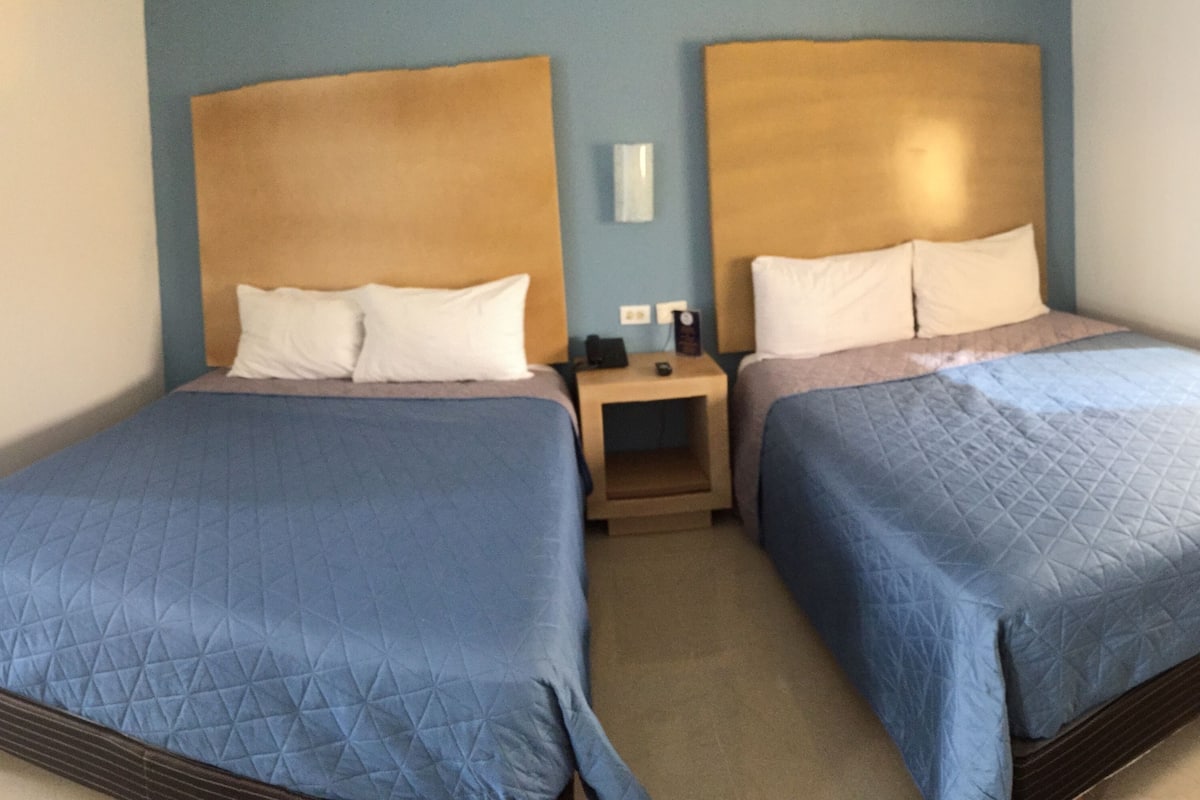 double room, 2 double beds | pillow-top beds, desk, blackout curtains, soundproofing