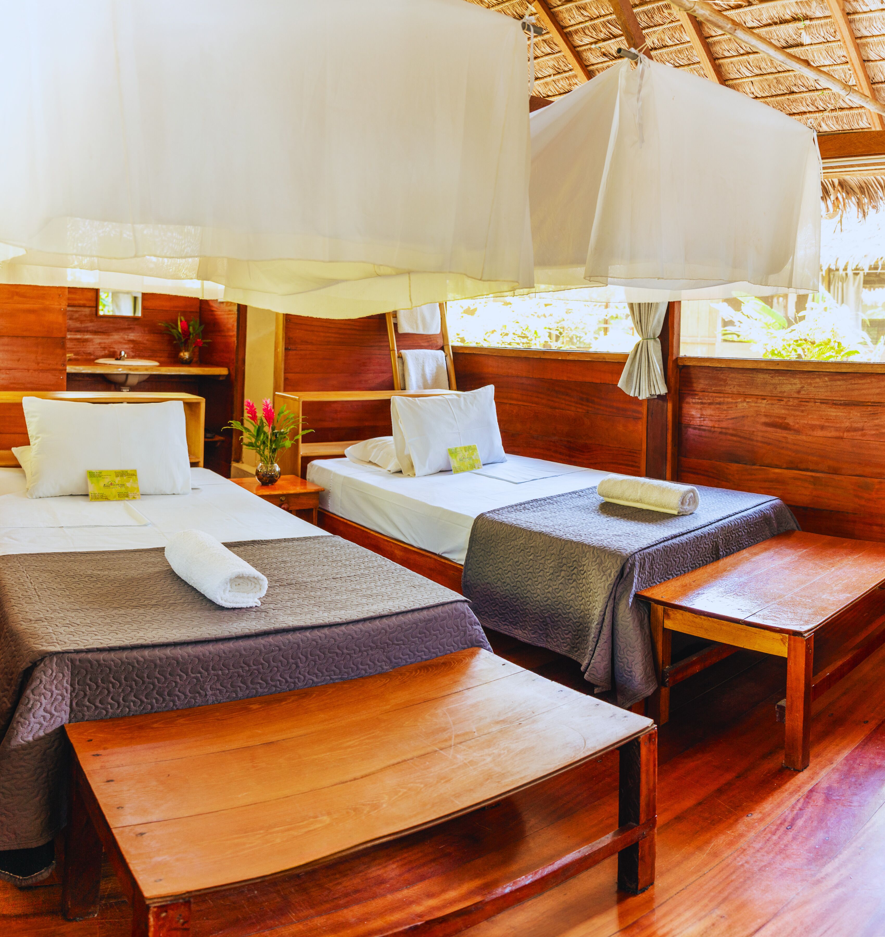 Standard-Doppelzimmer, 1 Schlafzimmer, Gartenblick, am Strand | Hochwertige Bettwaren, Daunenbettdecken, Zimmersafe