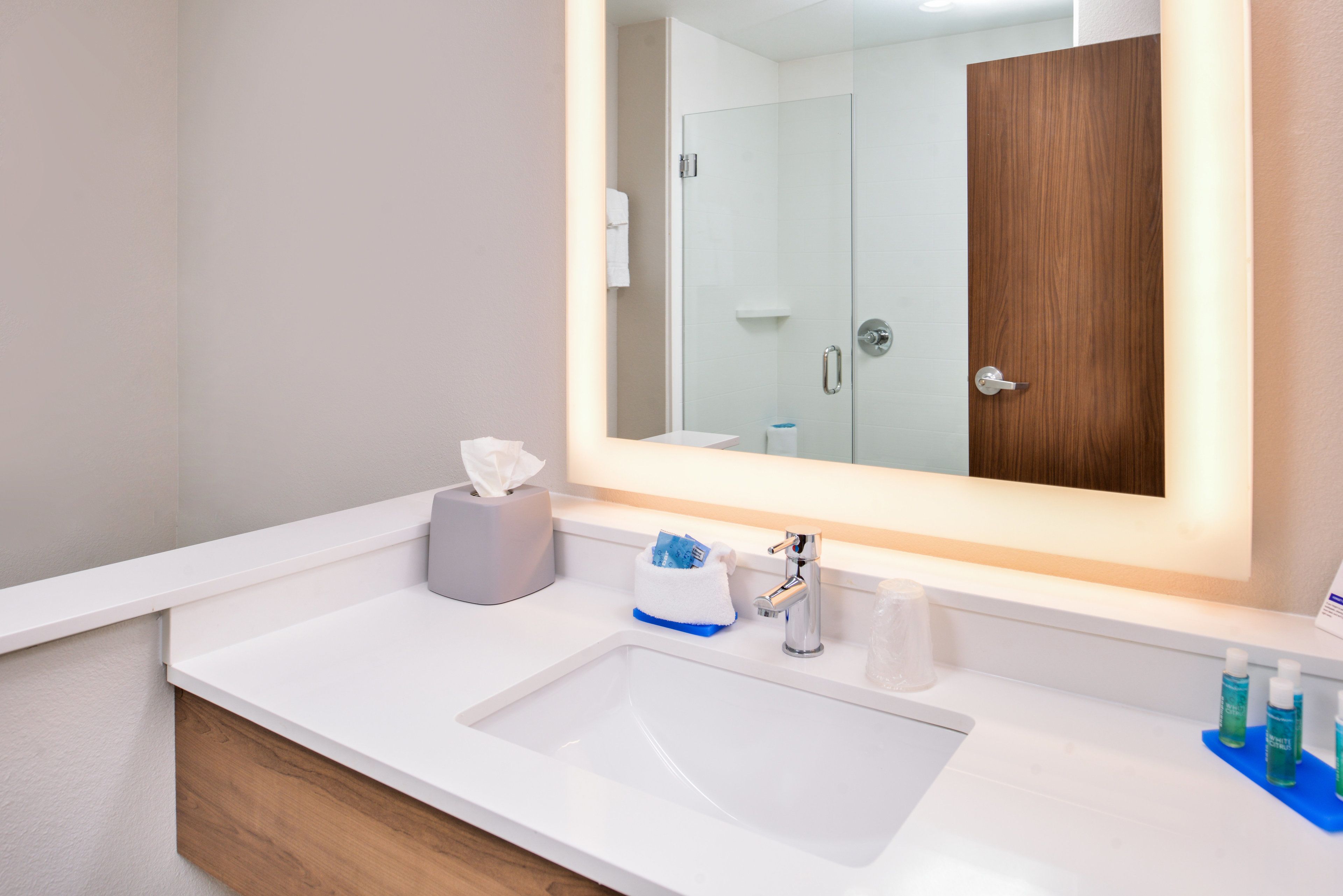 free toiletries, hair dryer, towels