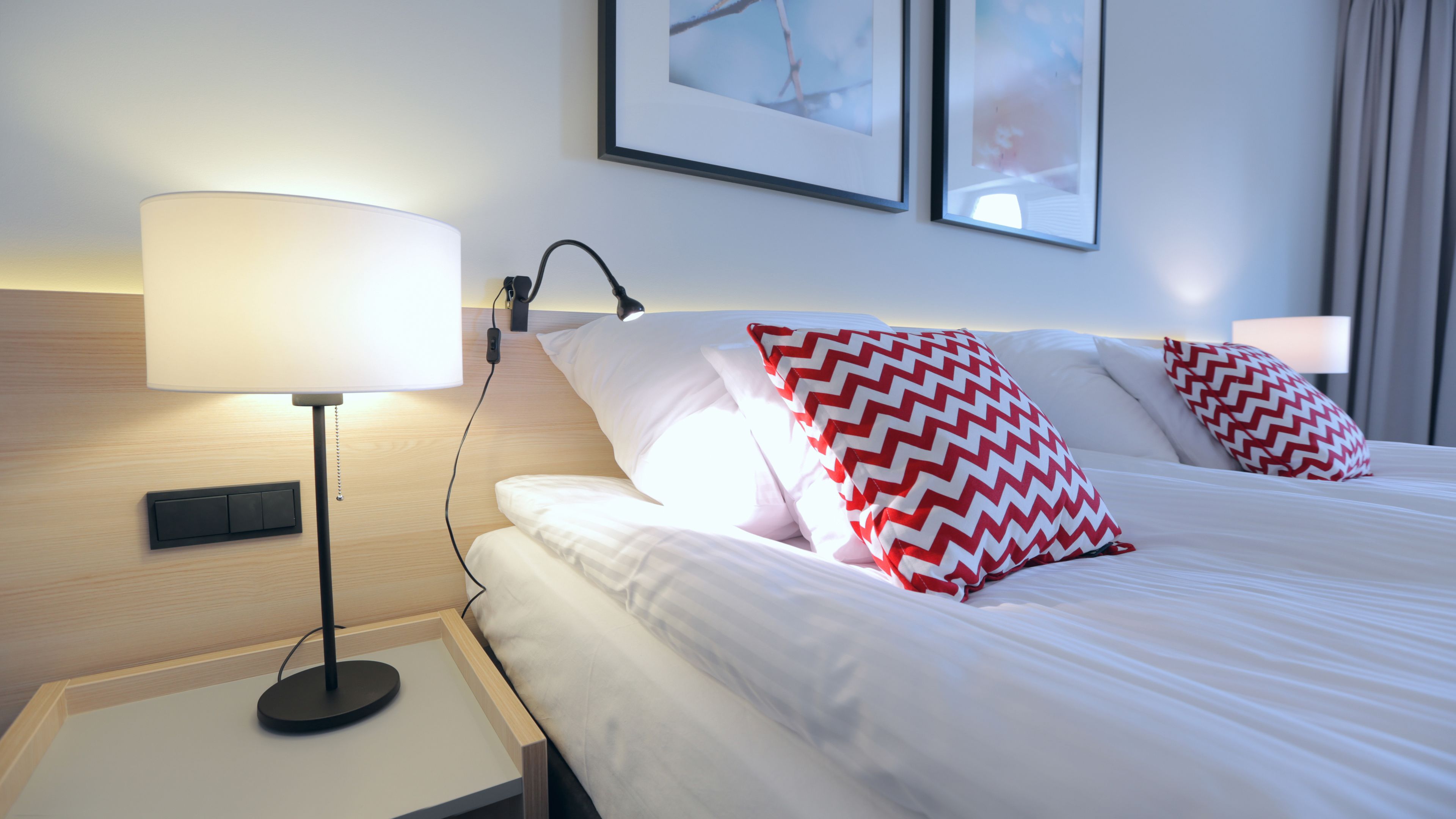 premium bedding, in-room safe, desk, blackout curtains