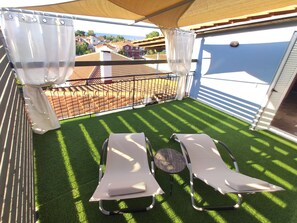 Standard Loft, Terrace | Terrace/patio - Poseidon Apartments (Kefalonia)