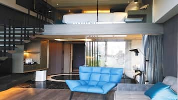 Suite executiva, 1 llit de matrimoni gran | 1 dormitori, escriptori, bressols i wifi gratuïta