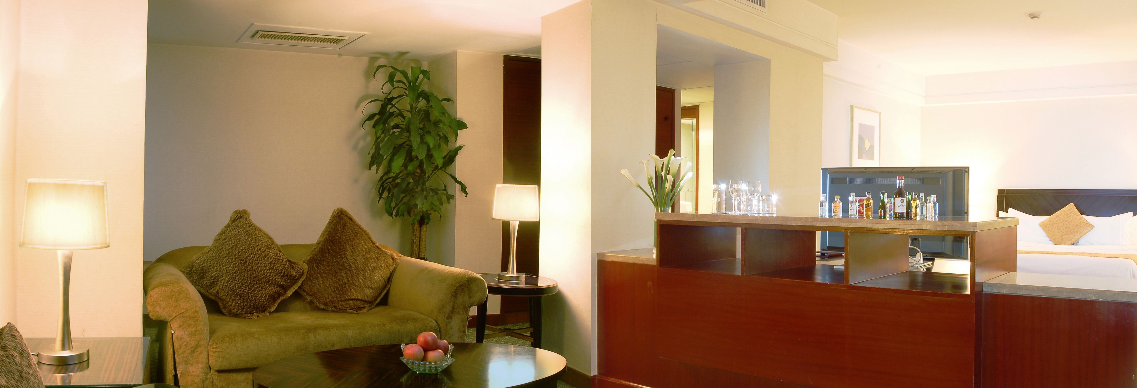 Minibar, in-room safe, desk, laptop workspace