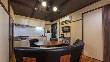 Aki House | Private kitchen | Full-size fridge, microwave, stovetop, electric kettle