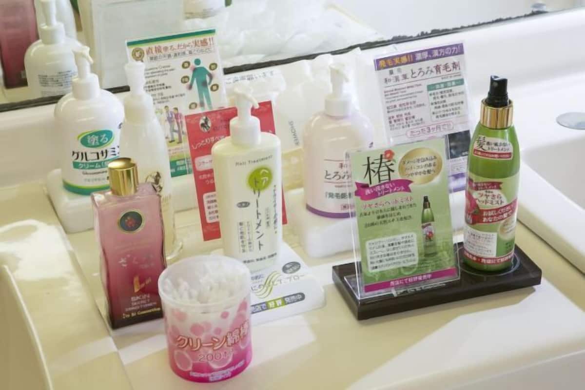 Asciugacapelli, pantofole, bidet elettronico, asciugamani
