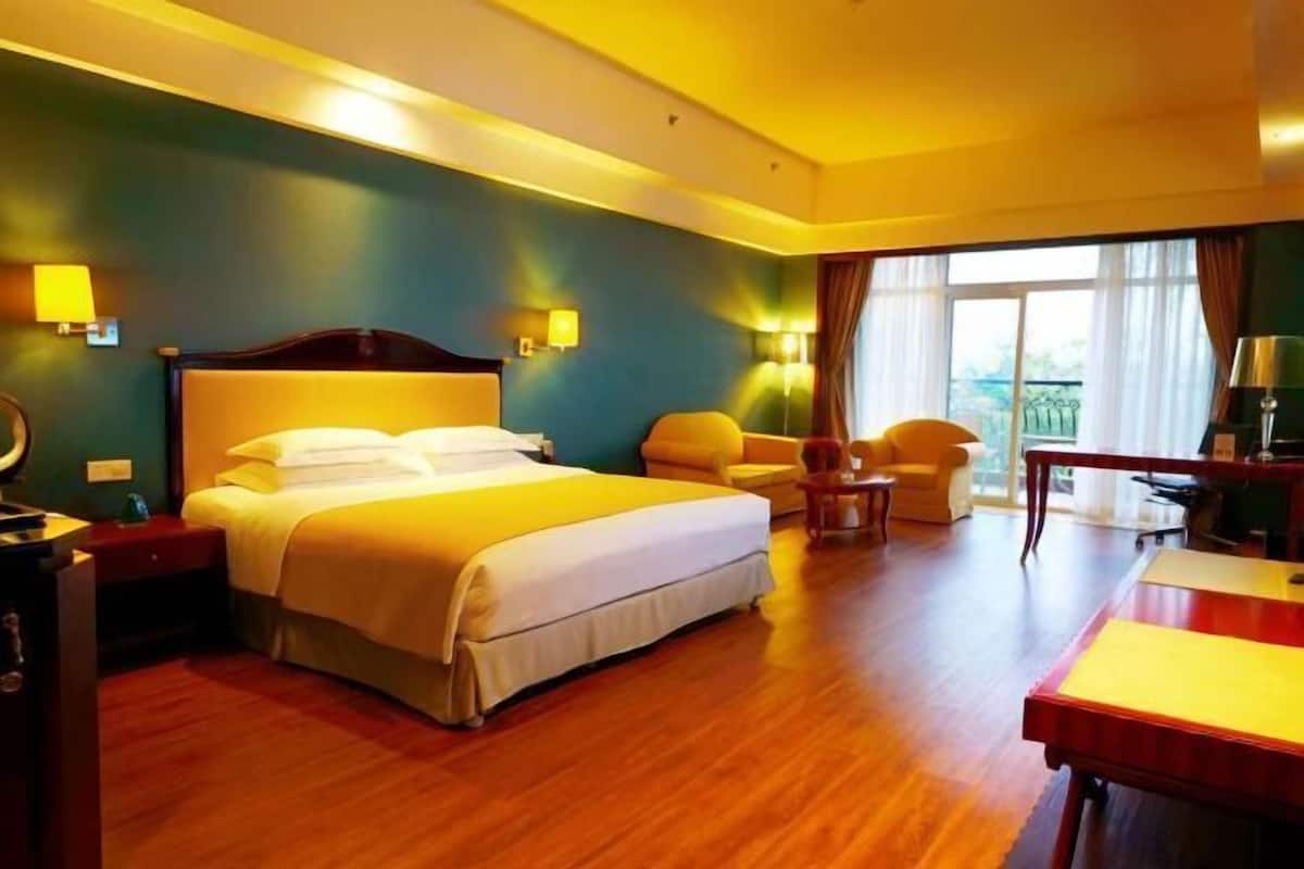 Minibar, cassaforte in camera, una scrivania, tende oscuranti