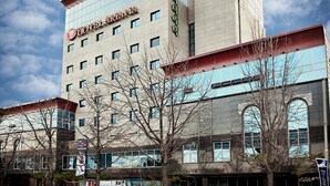 A multi-story hotel with a prominent sign reading "HOTEL ARIANA". - Ariana Hotel (Daegu)