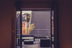 Apartamento superior, 2 quartos, terraço | Terraço/pátio