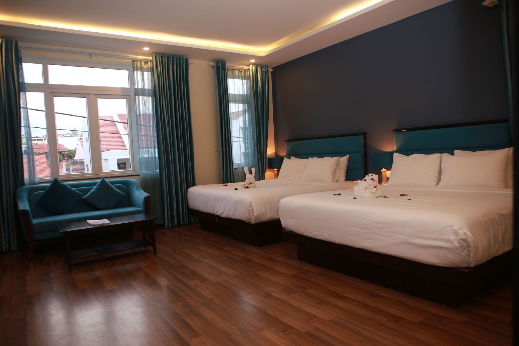 In-room safe, desk, blackout curtains, soundproofing