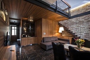 华丽套房, 城市景观 | 私人厨房 | 冰箱、炉灶、茶具/咖啡用具、电热水壶