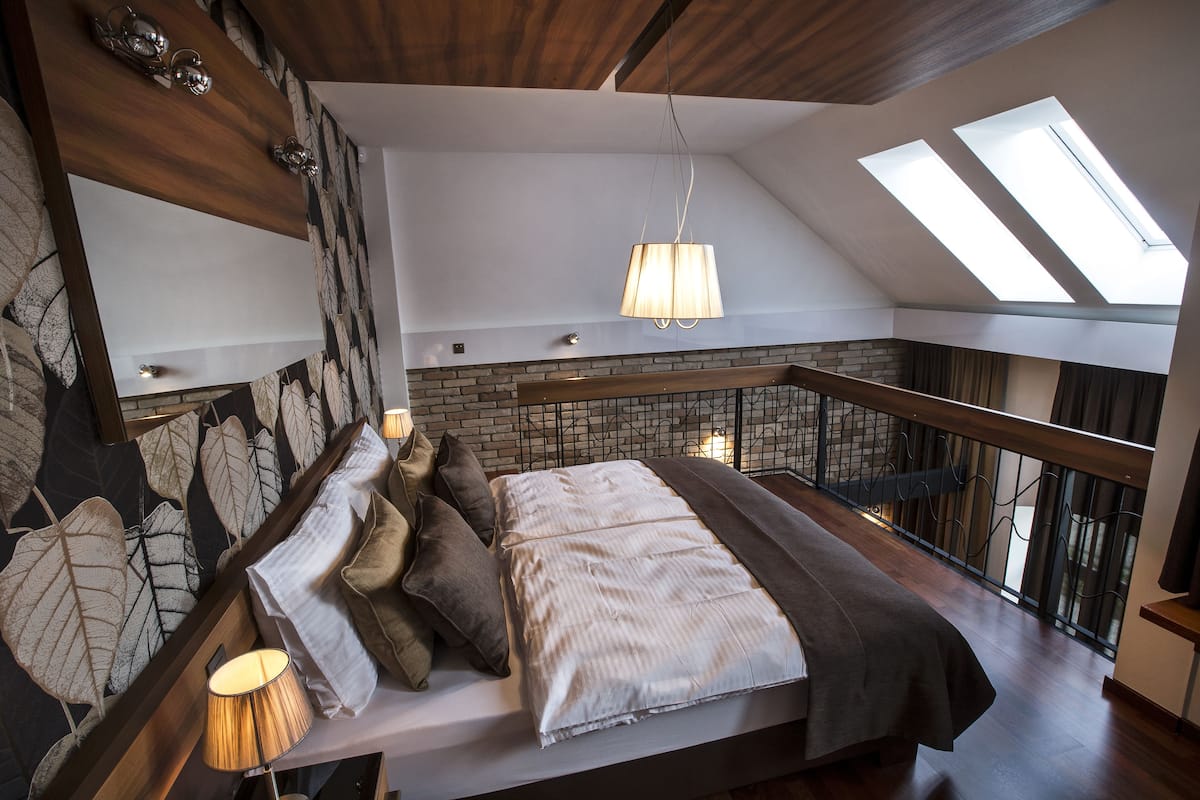Premium appartement | 1 slaapkamer, luxe beddengoed, een minibar, een kluis op de kamer