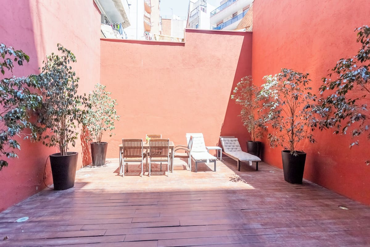 Family Apartment, 3 Bedrooms, Pool Access, Ground Floor | Terrace/patio