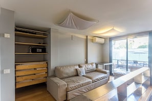 Family Studio, 1 Bedroom, Terrace, Ground Floor | 1 bedroom, in-room safe, individually furnished, iron/ironing board