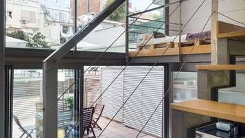 Vue depuis lâhĂ©bergement