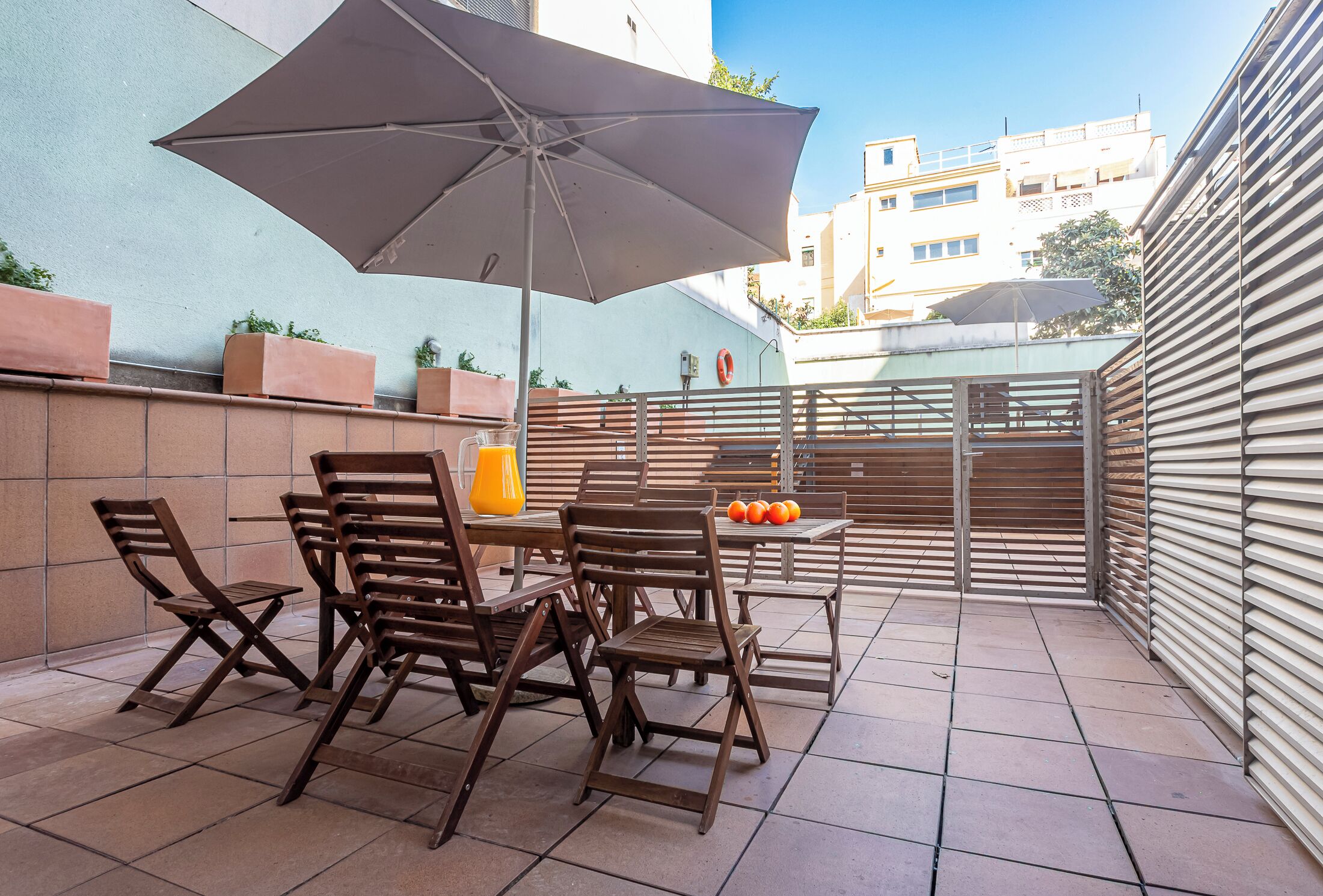 Appartement Duplex Familial, 3 chambres, terrasse, rez-de-chaussée | Terrasse/Patio