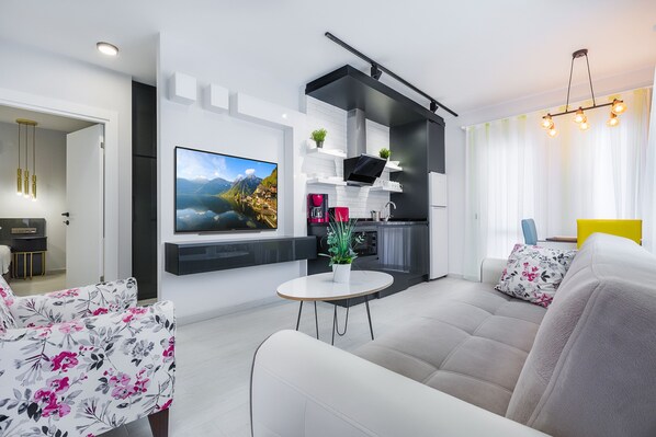 舒适公寓 (A-Blok) | 1 多间卧室、客房内保险箱、办公桌、隔音