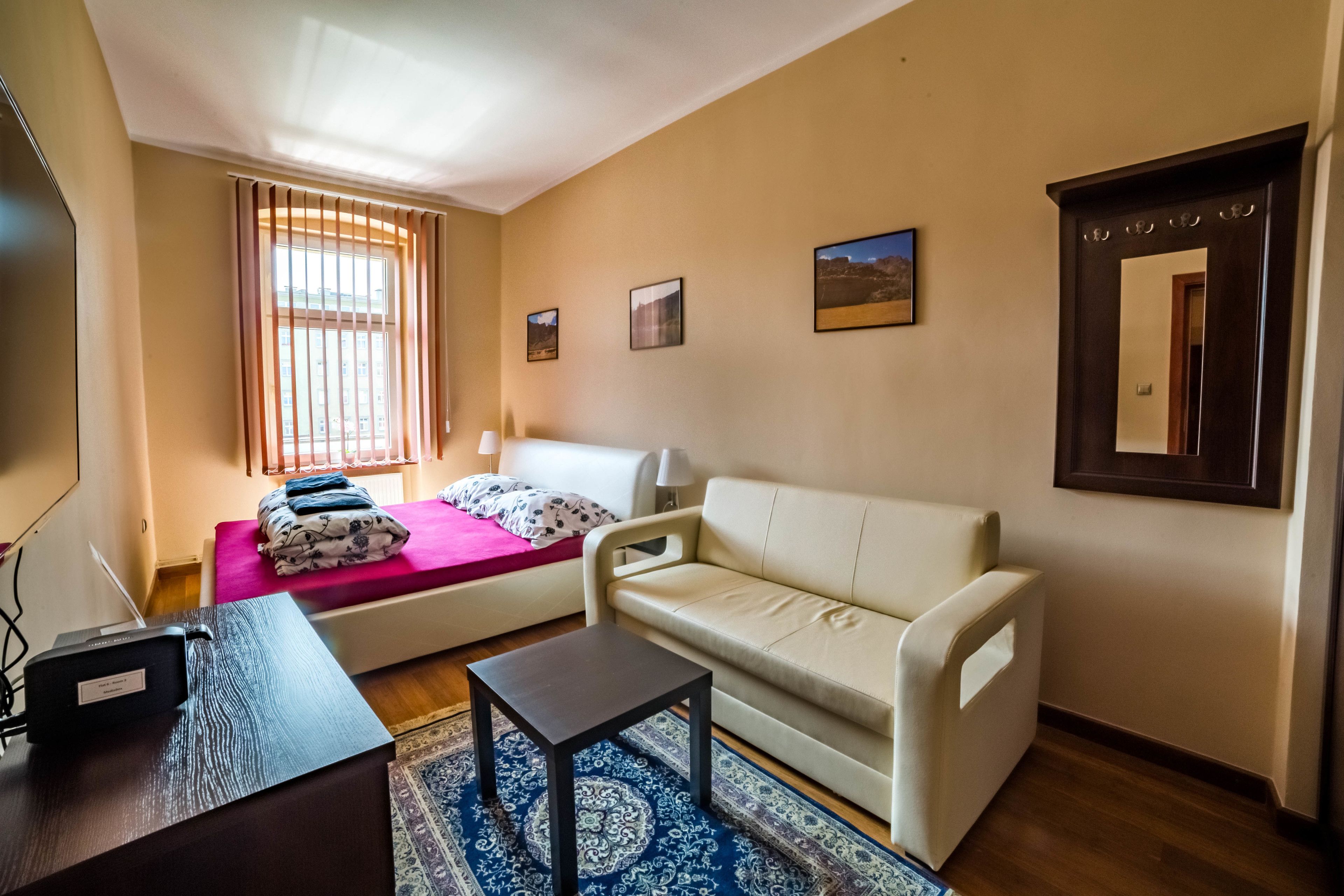 Family Apartment | Desk, iron/ironing board, cribs/infant beds, free WiFi