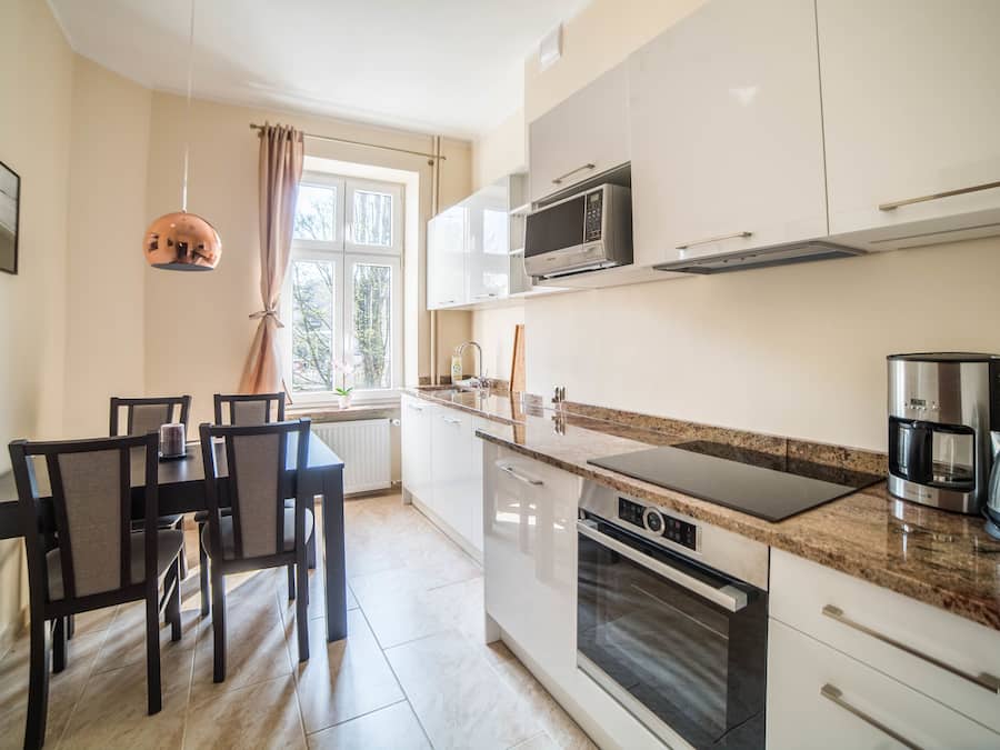 Leilighet (Downtown) | Eget kjøkken | Kjøleskap, mikrobølgeovn, ovn og kokeplater