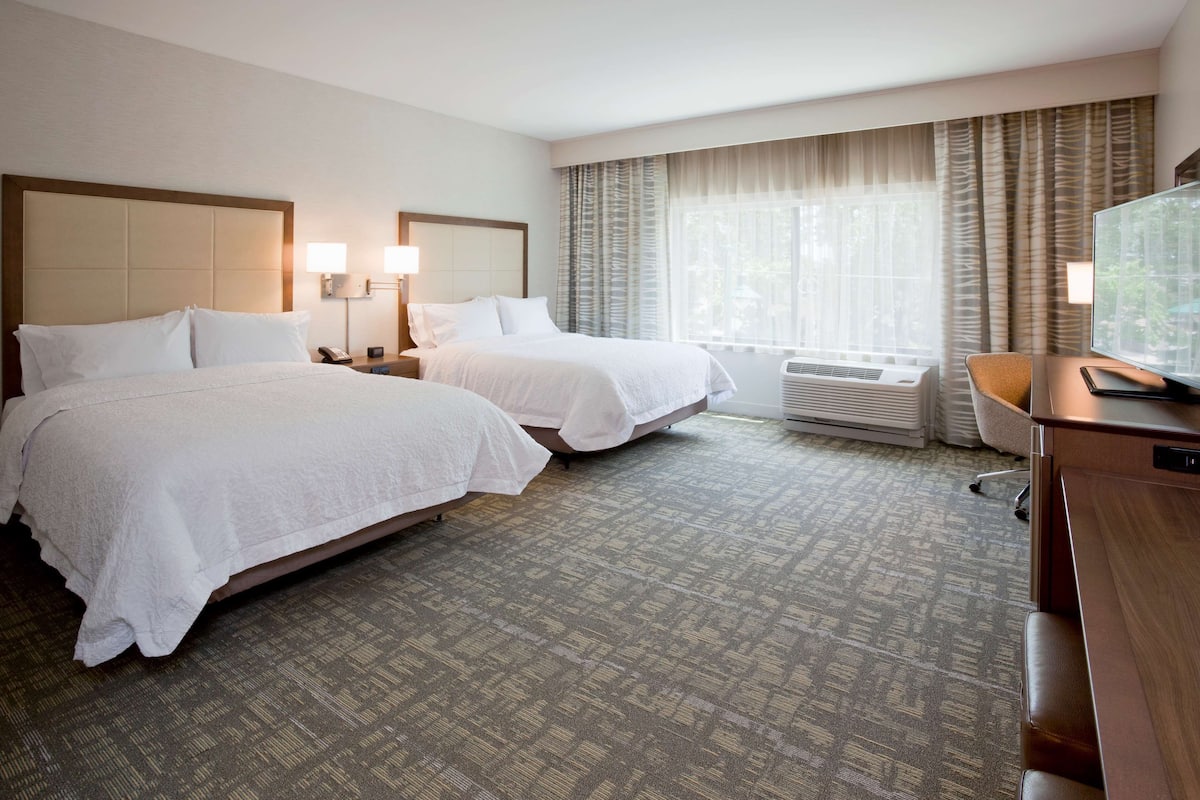 room, 2 queen beds, accessible, non smoking (bathtub) | premium bedding, in-room safe, desk, laptop workspace