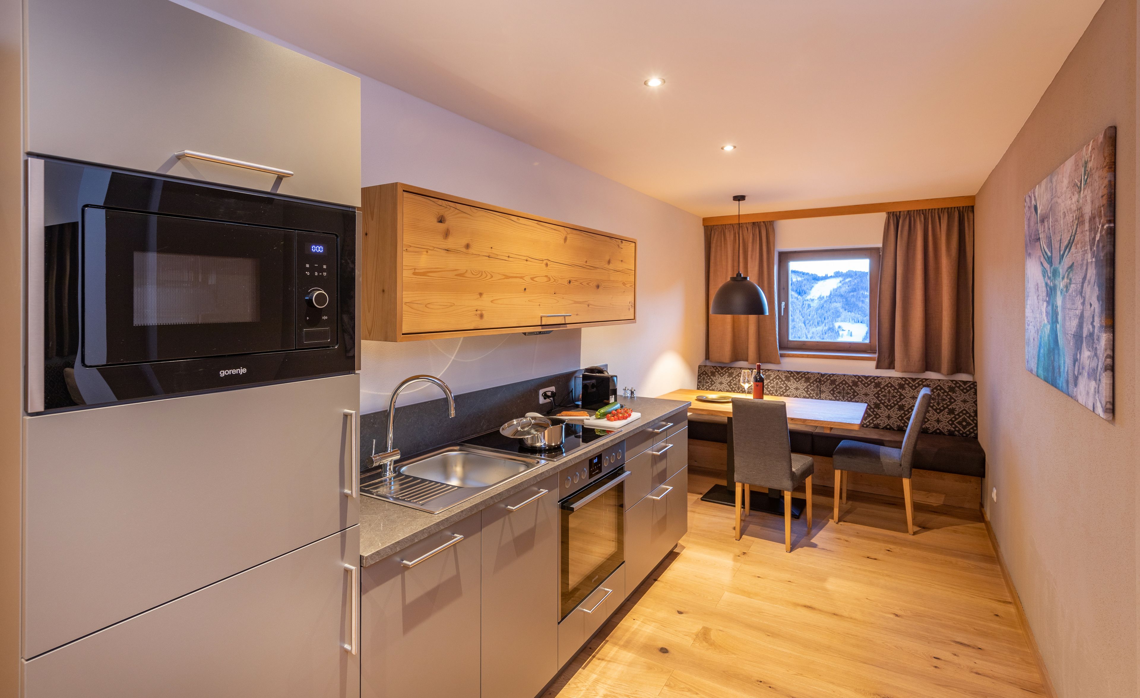 apartment (gipfelglanz-80€cleaning fee not incl.) | private kitchen | fridge, high chair, cleaning supplies