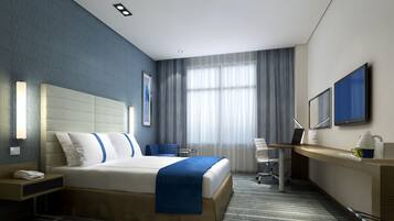 Minibar, in-room safe, desk, blackout curtains