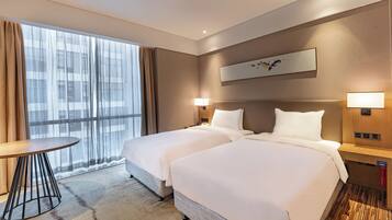 Desk, laptop workspace, soundproofing, free WiFi