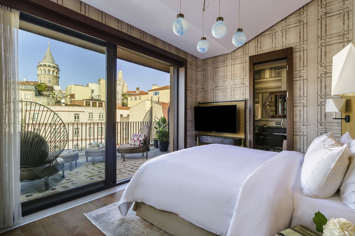 Suite Executive, 1 letto king, piano elevato (Galata Room, Kingsize) | Biancheria da letto di alta qualità, una cassaforte in camera