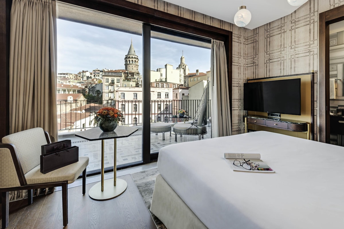 Suite – executive, 1 kingsize-seng, tårn (Galata Room, Kingsize) | Sengetøy av topp kvalitet, safe på rommet, skrivebord og lydisolert