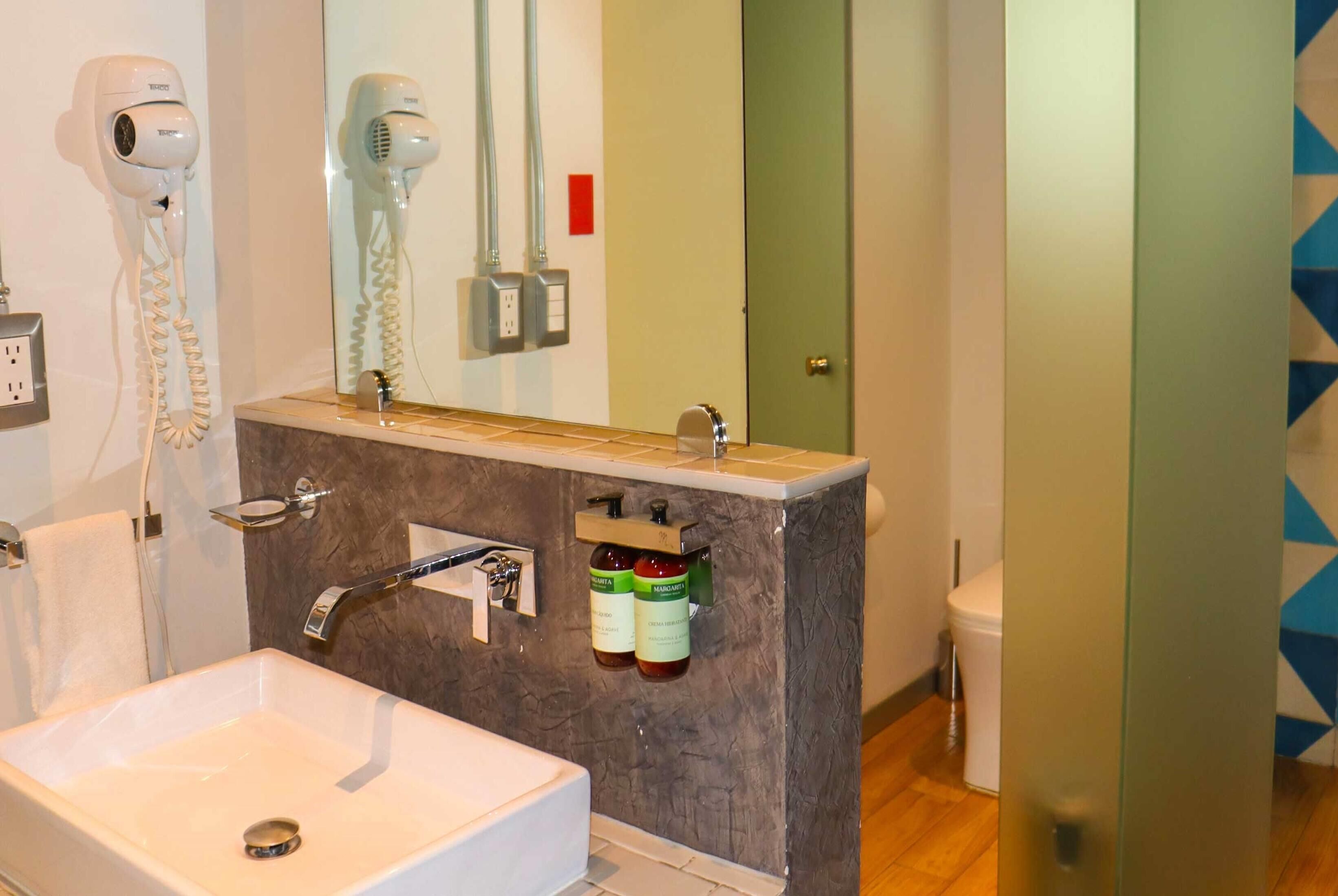 Room, 2 Double Beds, Non Smoking | Bathroom | Shower, rainfall showerhead, hair dryer, towels