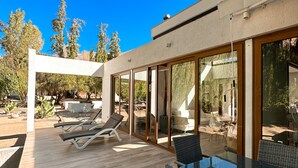 Luxury Villa, 2 Bedrooms, Pool Access, River View | Terrace/patio - Aldea del Valle (Paiguano)