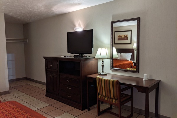 Standard Room, 2 Double Beds, Non Smoking | Blackout drapes, iron/ironing board, free WiFi, bed sheets