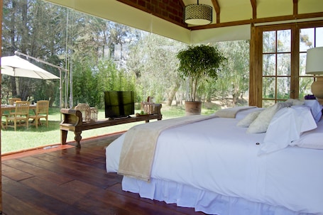 Deluxe Double Room, Garden View, Garden Area | View from room. La Palma Polo Hotel