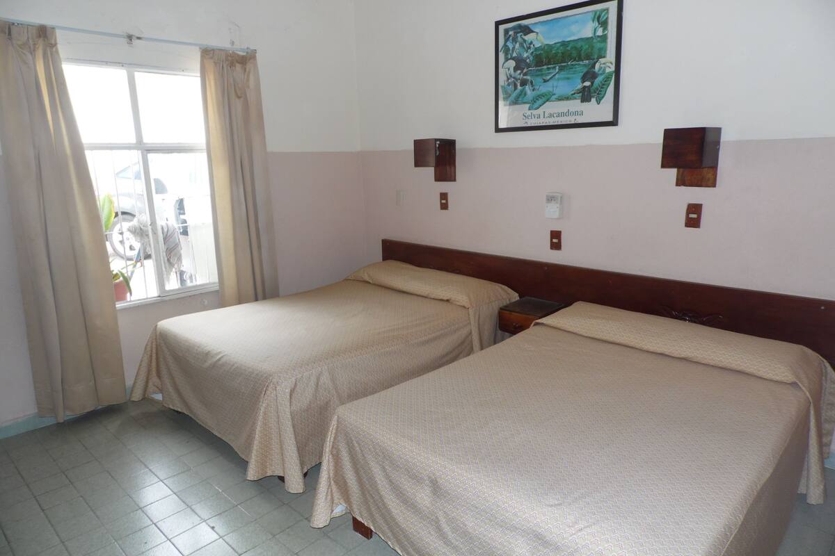 Standard Room, 2 Double Beds | Desk, free rollaway beds, free WiFi