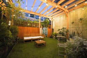 Shared Dormitory, Mixed Dorm, Non Smoking (8 Beds) | Terrace/patio - Traditional Apartment - Hostel (Takamatsu)