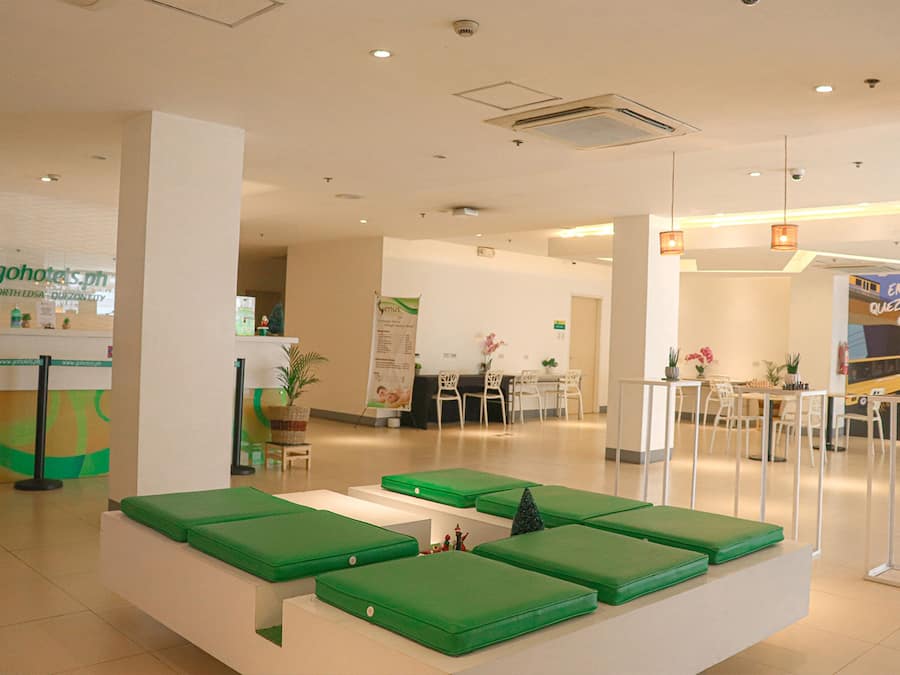 Sitteområde i lobbyen