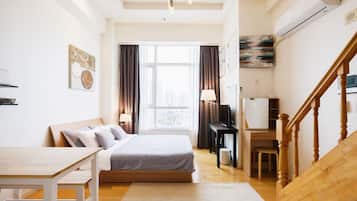 Family Duplex | Individually decorated, individually furnished, blackout drapes