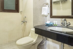 Standard Room | Bathroom | Shower, free toiletries, towels - Treebo Trip Casa Cyber DLF phase 3 (Gurugram)