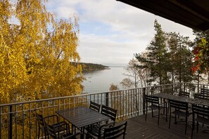 Panoramic House, Multiple Bedrooms, Sauna | Terrace/patio - Äijälän Rusti Paratiisisaari (Naantali)