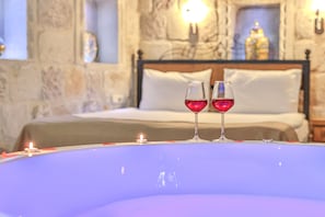 King Suite | Egyptiske bomuldslagner, premium-sengetøj, Select Comfort-senge, minibar