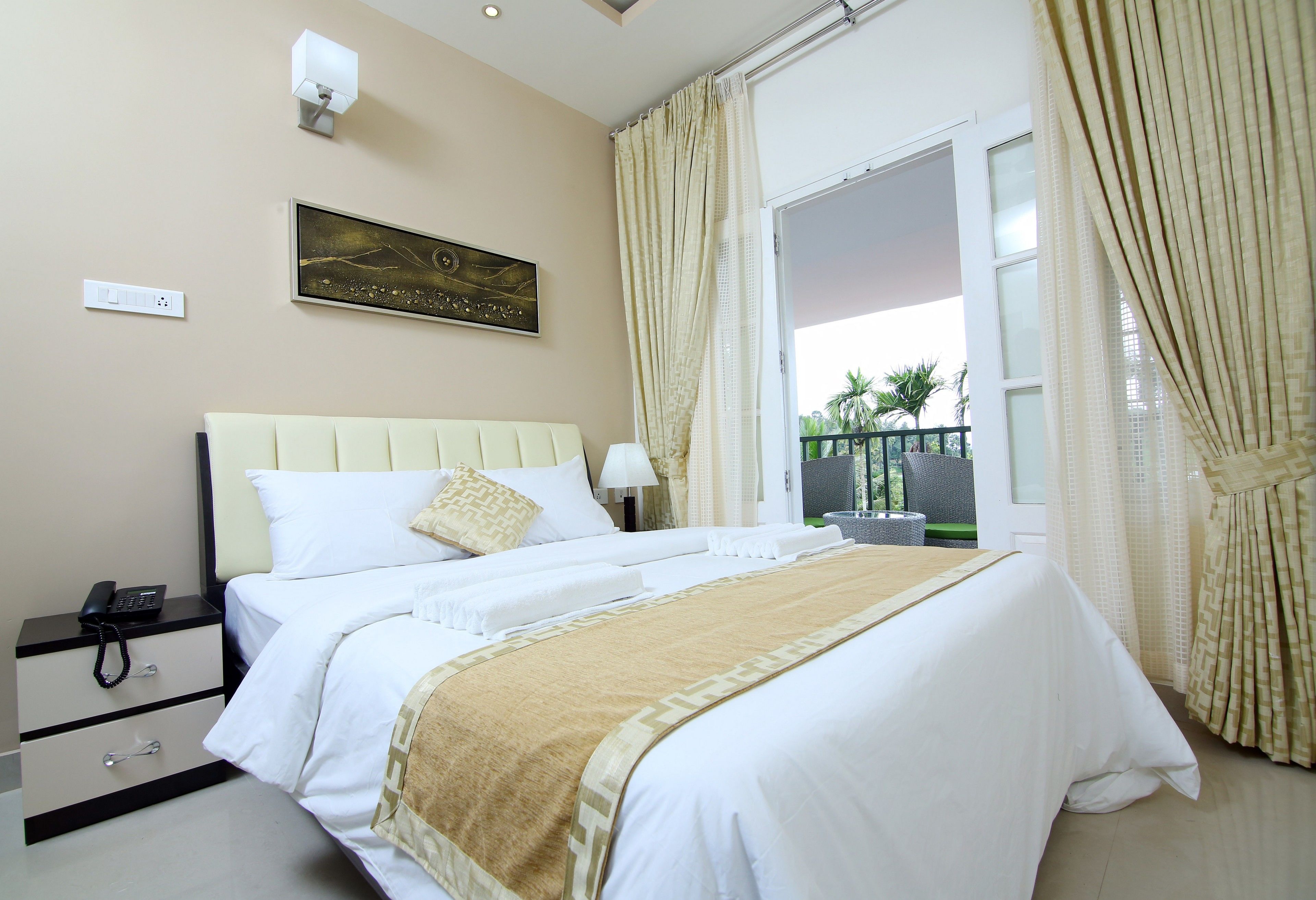 Apartamento família, 2 quartos, sacada, vista para o vale | Roupas de cama premium, camas com colchões pillow-top