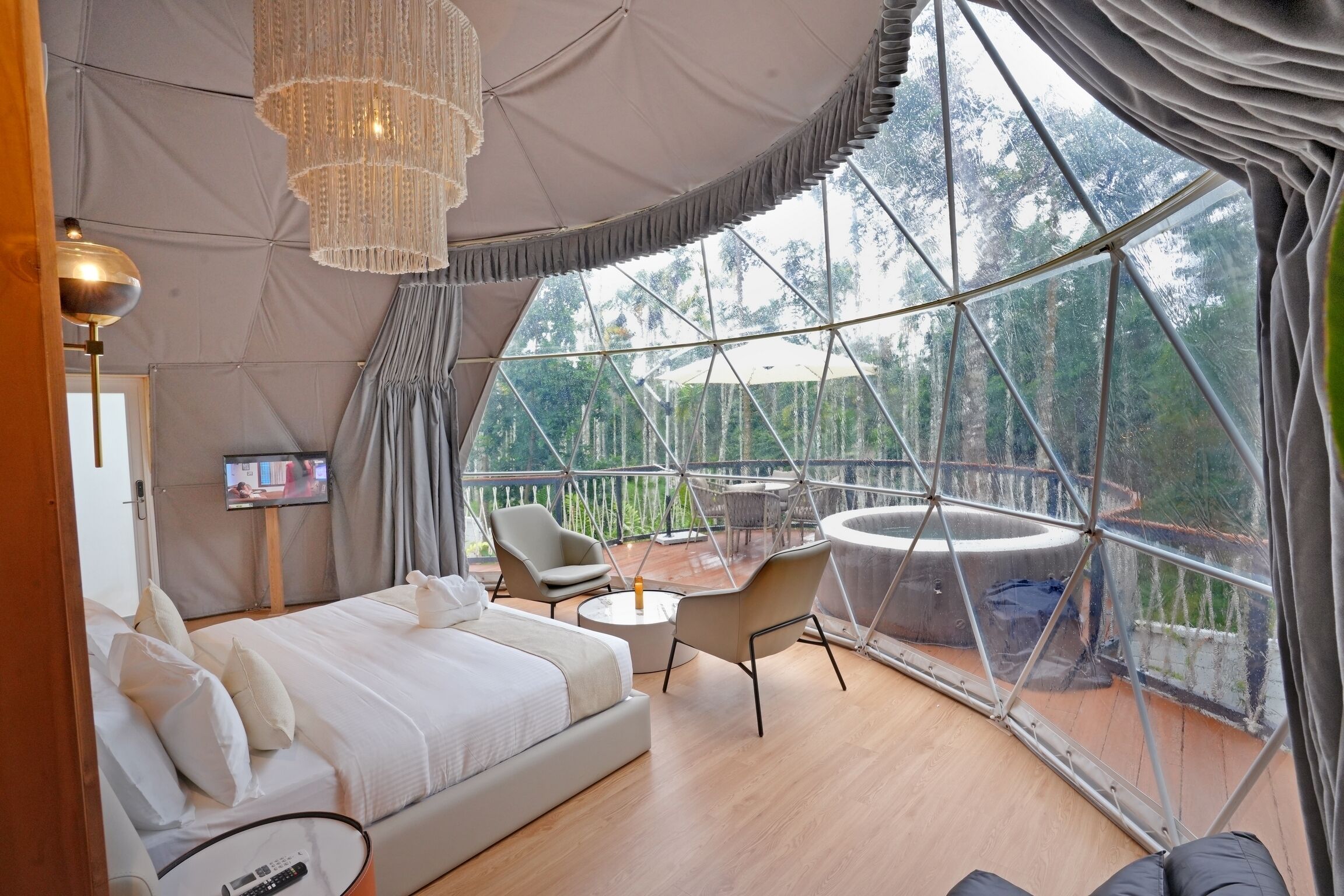 Romantic Tent | Premium bedding, pillow-top beds, individually furnished, desk