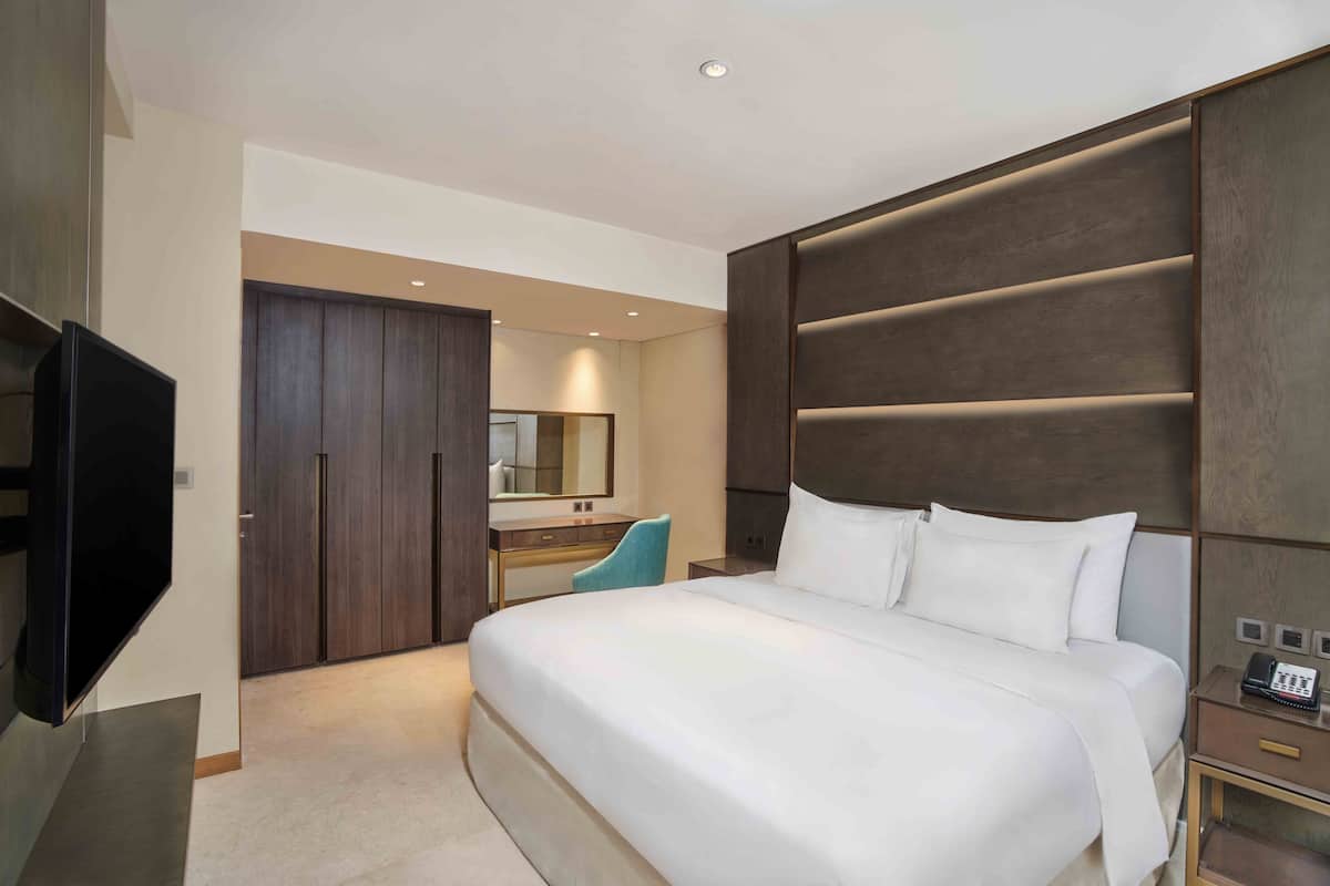 Executive appartement, 3 slaapkamers, bad, uitzicht op stad | 1 slaapkamer, een gratis minibar, een kluis op de kamer, een bureau