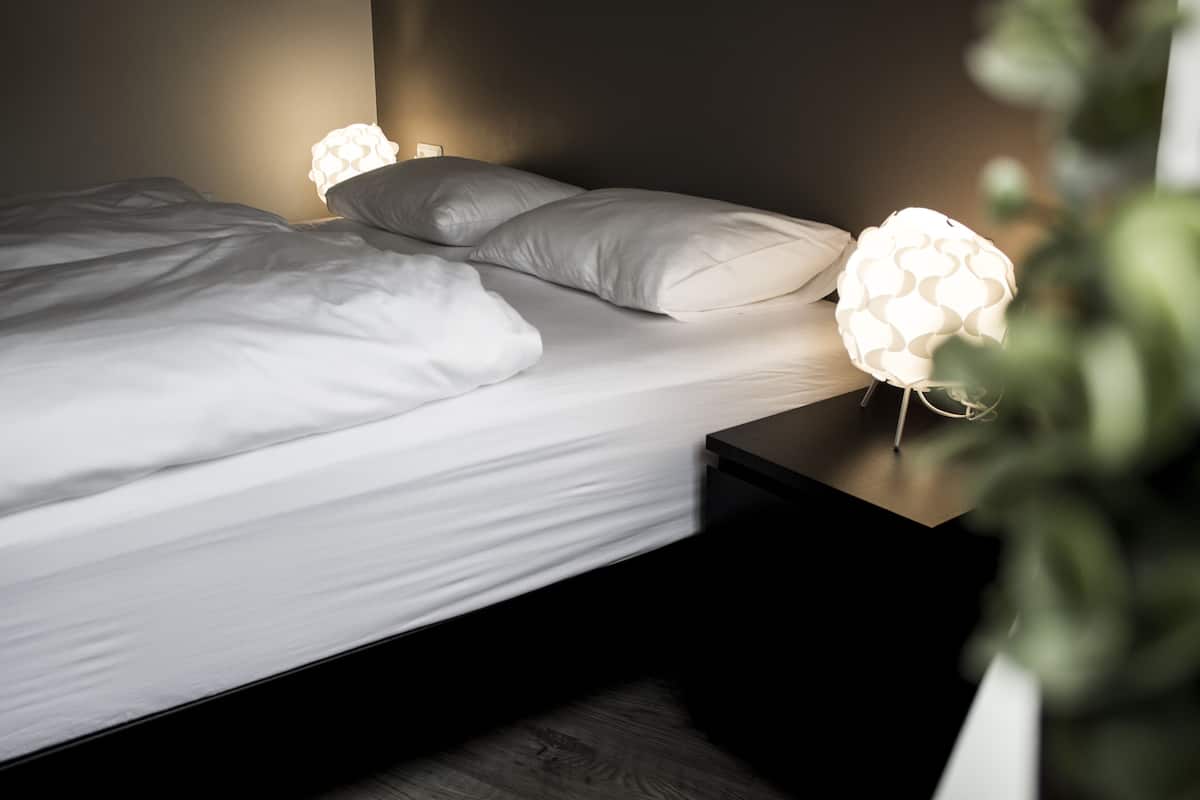 premium bedding, individually decorated, blackout curtains