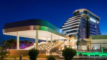 Front of property – evening/night